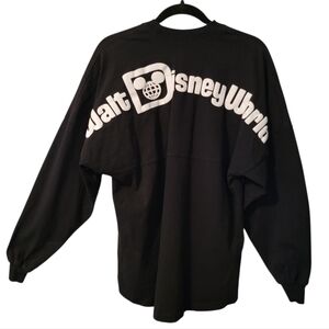 Disney Spirit Jersey Black White Unisex Small Walt Disney Theme Park Cotton